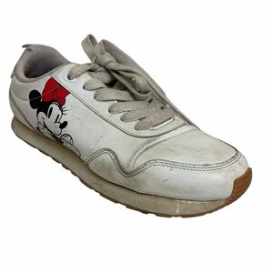 Minnie Mouse White Sneaker Size 8.5, Disney
